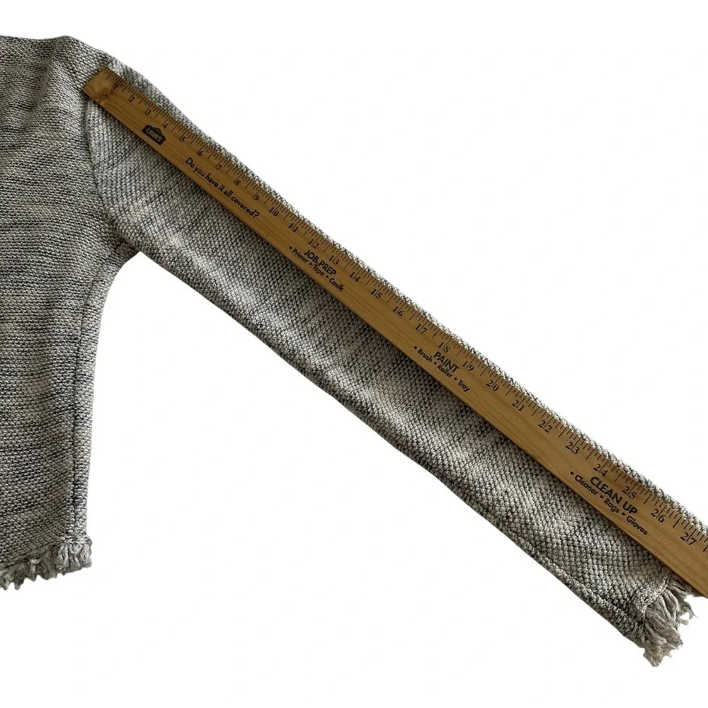 Joie Nalah B Tweed Open Fron Cardigan in Smokey gray tones